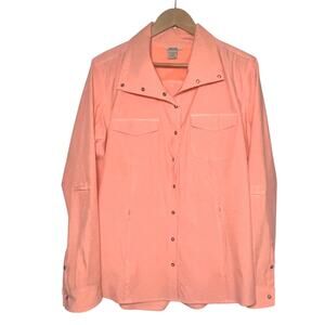 Duluth Trading Co. Women's Size L Utility Shirt Roll Tab Sleeve Activewear